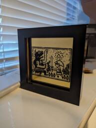 Link & Ganon Mirror Art Box Frame -Legend Of Zelda Wind Waker Toon Inspired - thumbnail 1