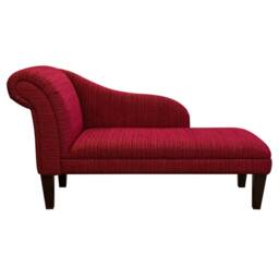 Handmade Cherry Red Chaise Longue Sofa - thumbnail 2