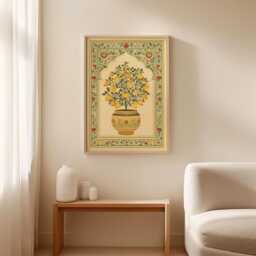 Lemon Tree Poster, Botanical Vase Print, Floral Wall Art - thumbnail 3