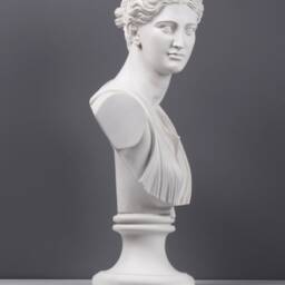 Large Diana Bust Marble Sculpture - Greek Roman Goddess Artemis Of Versailles Statue White The Ancient Home - thumbnail 4
