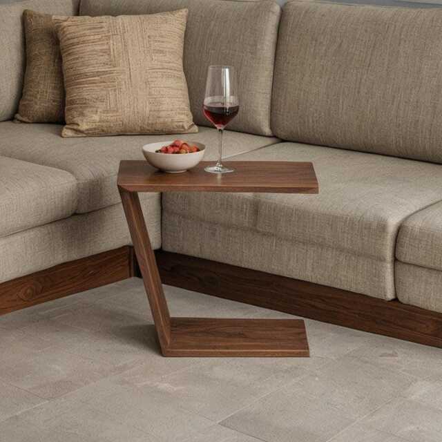Designer Side Table For Your Living Room/Side Coffee Solid Wood Lounge - image 1