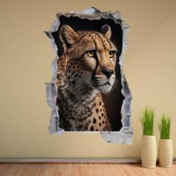 Cheetah Wild Animal Wall Decal Sticker Mural Poster Print Art Home Decor Ks3 - thumbnail 3