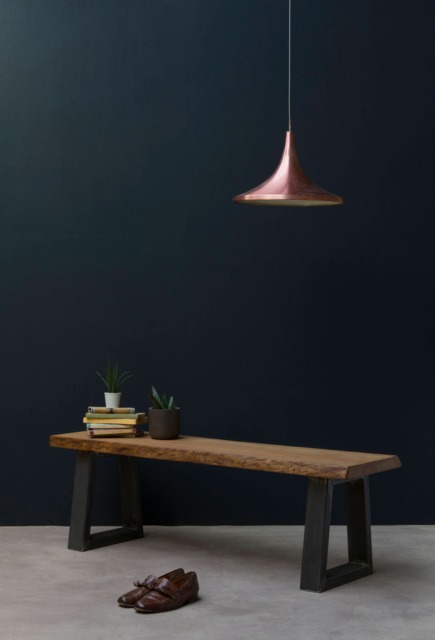 Konk ??? Waney-B??rd Bench [Metal Legs] Bespoke Sizes Available Live Edge Oak Modern Seat, Minimalist Dining, Hallway Seating, Side Table - image 1