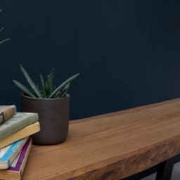 Konk ??? Waney-B??rd Bench [Metal Legs] Bespoke Sizes Available Live Edge Oak Modern Seat, Minimalist Dining, Hallway Seating, Side Table - thumbnail 4