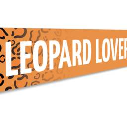 Leopard Lover Sign, Decor, Zoo Signs, Animals, Wall Metal Animal Decor - Quality Aluminum - thumbnail 3