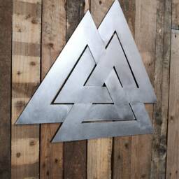 Viking Wall Art Valknut - Norse Mythology Heathen Pagan Gift Asgard Valhalla - thumbnail 2