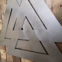 Viking Wall Art Valknut - Norse Mythology Heathen Pagan Gift Asgard Valhalla - thumbnail 3