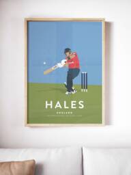 Alex Hales England Cricket A3 & A4 Poster - International Icon - thumbnail 1