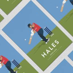 Alex Hales England Cricket A3 & A4 Poster - International Icon - thumbnail 3