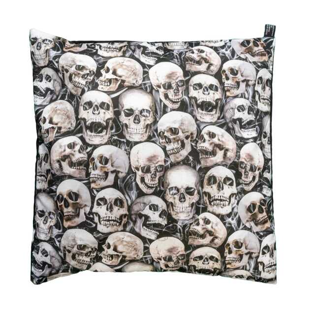 Skulls On A Smokey Design, Cushion Cover Fits 18