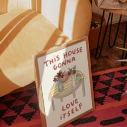 This House Gonna Love Itself Lyrics Wall Print - Olivia Dean The Art Of Loving Music Baby Steps Gifts For Girls - thumbnail 3