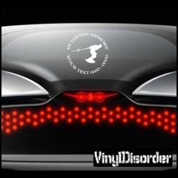 Wakeboarding 01 in Loving Memory Custom Car Or Wall Vinyl Decal Stickers - Ilmwakeboarding01Et - thumbnail 1