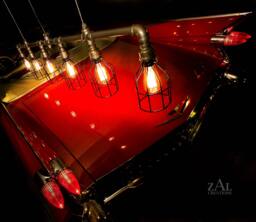 Pendant Light, Wire Cage, Industrial Suspension Light With Vintage Style Edison Bulbs