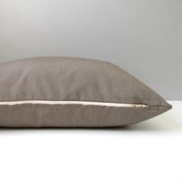 Taupe Sunbrella?? Outdoor Pillow Cover, Modern Throw Cushions For Porch & Patio Chairs, Warm Gray Cushion Mazizmuse - thumbnail 3