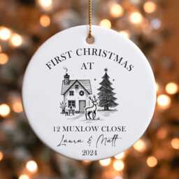 Personalised First Christmas in New Home Ornament 2024 Keepsake - thumbnail 2