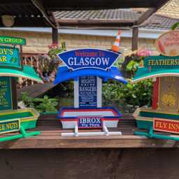 Glasgow Rangers Bird Feeding Station. Seed - Fat Ball Feeder Table For Scottish Birds, Featuring The Legendary Glaswegian Cone - thumbnail 4