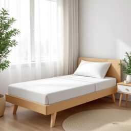 White Cotton Percale Flat Sheet Set, 200Tc Bedding - thumbnail 2