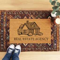 Personalized Real Estate Agency Doormat - Custom Business Name Welcome Mat Office Front Door D??cor Realtor Gift - thumbnail 3