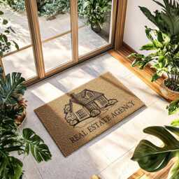Personalized Real Estate Agency Doormat - Custom Business Name Welcome Mat Office Front Door D??cor Realtor Gift - thumbnail 1