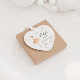 Personalised Baby's First Christmas Decoration - Keepsake Bauble Gift Ceramic Ornament 1st Nutcracker - thumbnail 2