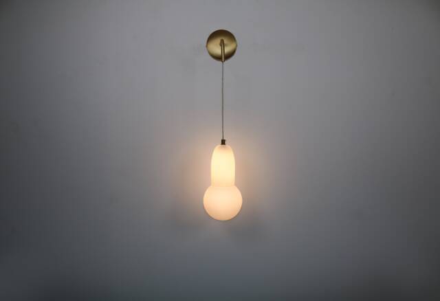 Brass Wall Lighting - Blackened Lamp Vanity Light Fixture, Sconce, Lamp, , Small - image 1