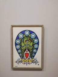 Peacock Art Print Framed Wall Decor - 12.4x8.8 - thumbnail 1