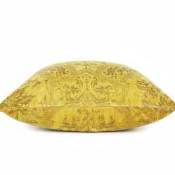 Stunning Yellow & Gold Venetian Velvet Pillow/Down 20 - thumbnail 2