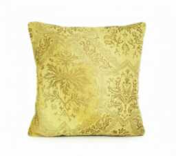 Yellow & Gold Venetian Velvet Pillow