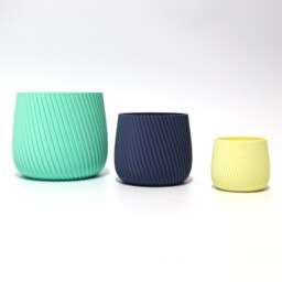 Sleek Modern Flower Pot - Available in Multiple Colours & Sizes - Indoor Planter - thumbnail 3