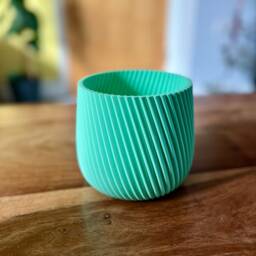 Sleek Modern Flower Pot - Available in Multiple Colours & Sizes - Indoor Planter - thumbnail 4
