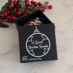 Personalised Snowman Baby's 1st Christmas Acrylic Bauble Tree Ornament - thumbnail 4