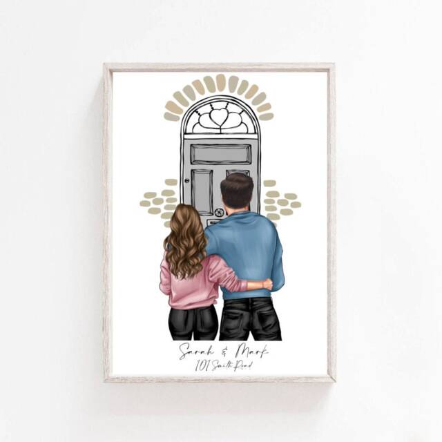 Personalised Couple Print, New Home Print, First Print, Girlfriend Print, Boyfriend Print - image 1