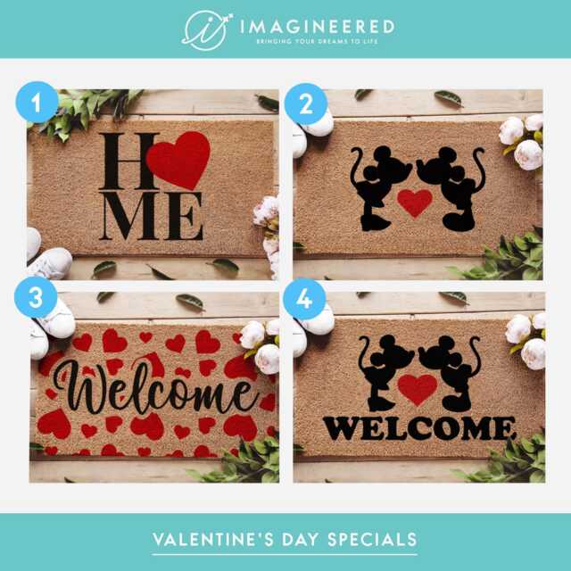 Valentines Day Doormats - Decor Gifts For Girlfriend Boyfriend New Home Gift Couples Fiance - image 1