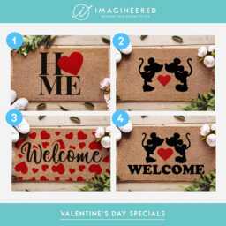 Valentines Day Doormats - Decor Gifts For Girlfriend Boyfriend New Home Gift Couples Fiance - thumbnail 1