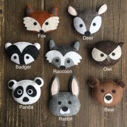 Wool Felt Woodland Animal Garland, Adventure Nursery Decor - thumbnail 3