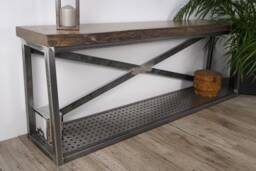 Rustic Tv Stand, Industrial Furniture, Console, Reclaimed Vintage Stand - thumbnail 1