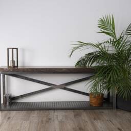 Rustic Tv Stand, Industrial Furniture, Console, Reclaimed Vintage Stand - thumbnail 2