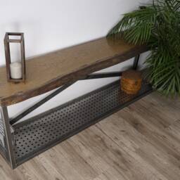 Rustic Tv Stand, Industrial Furniture, Console, Reclaimed Vintage Stand - thumbnail 3