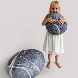 The Soft Rock Stone Pillow. Chirali. Home Decoration, Pebble, Living, Throw Pillows, Kamushi, Footrest Foostool, Soft Stone, Pouf Stone - thumbnail 2