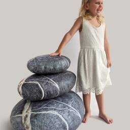 The Soft Rock Stone Pillow. Chirali. Home Decoration, Pebble, Living, Throw Pillows, Kamushi, Footrest Foostool, Soft Stone, Pouf Stone - thumbnail 3