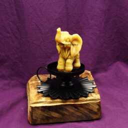 Elephant Candle Made From Natural Beeswax - thumbnail 4