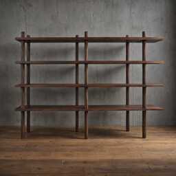 Solid Wood Shelf Made Of Oak Or Walnut - Handcrafted, Minimalist, Modern Bookshelf, Room Divider in A Plug-In System - thumbnail 2