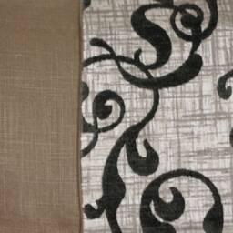 Taupe & Charcoal Contemporary Chenille Damask Pillow Cover - Home Decor Designer Throw - thumbnail 3