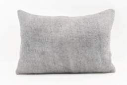 Turkish Kilim Pillow Cover Vintage Wool, Handmade Home Decor - 16x24 - thumbnail 1
