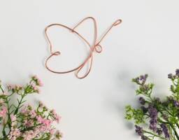 Wire Butterfly Wall Hanging Decor - Art Words - thumbnail 1