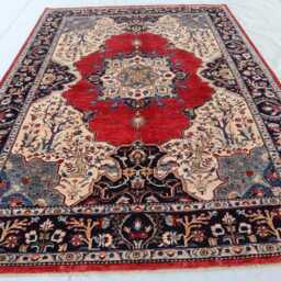 6'7x9'3 Afghan Luxury Farmhouse Medallion Tekke Area Rug, Large Handmade Wool Brand New Kazak Design Rug Bedroom Office D??cor - thumbnail 2