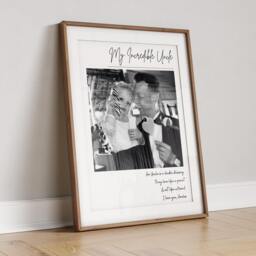 Personalised Uncle Photo Gift Print Sentimental Wall Art - thumbnail 2