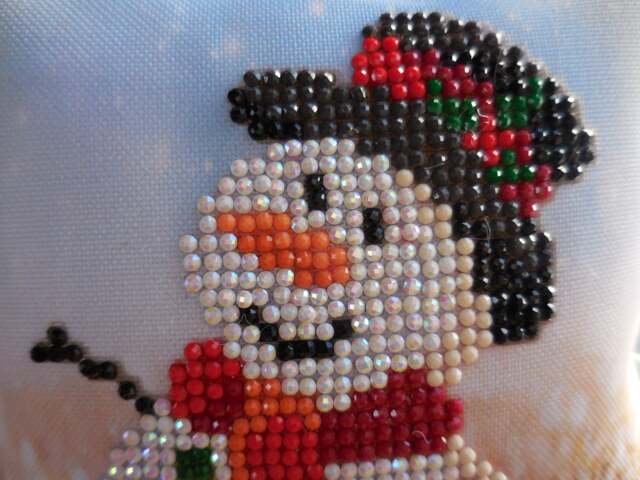 Little Dots Snowman Pillow - image 1