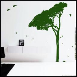 Pine Tree Wall Decal Mediterranean Nursery Decor - thumbnail 2