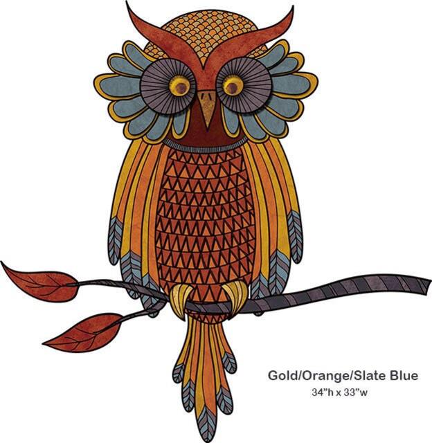 Wise Owl Wall Sticker Decal - image 1